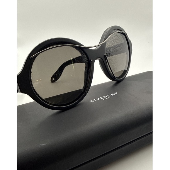 Givenchy PARIS GV 807NR Black Round Wire Edging Sunglasses 54-21-145-Italy& Case main image 7